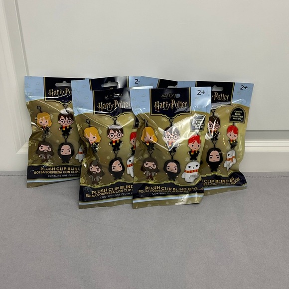 Harry Potter Other - Harry Potter Plush Clip Blind Bag Mystery Lot of 6 Wizarding World Collectibles